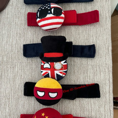 Country Ball Polandball Schoolbag Satchel Shoulder Buckle Backstrap Decoration