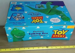 Disney TOY STORY Electronic Talking Rex 1996 Thinkway BOX Original Voice