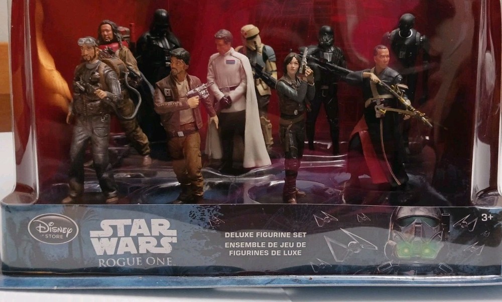 Disney Store Star Wars ROGUE ONE Deluxe Figurine COMPLETE SET OF 10 New in Box