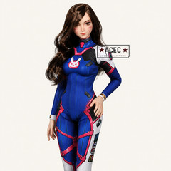 PHICEN 1/6 D.VA Bunny Anime Girl Female Seamless Figure Premium Complete Set