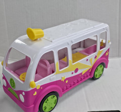 Shopkins GLITZI Ice Cream Truck Food Fair Moose Toys 56112 some accessories