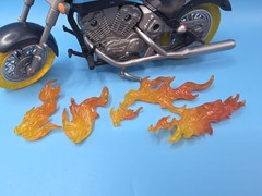 Marvel Legends Ghost Rider Deluxe Flame Cycle Motorcycle ONLY Incomplete