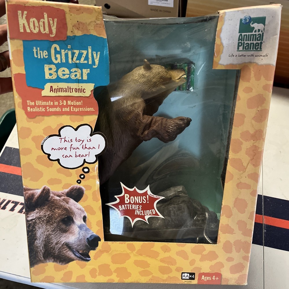 Animal Planet Animaltronic Kody The Bear – RARE Sealed Unopened In Box Year 2000