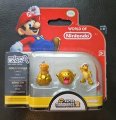 World of Nintendo Micro Land Gold Series 1-3 Super Mario Bros Chase Minifigures
