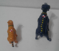 Vintage Crash Test Dummies Bumper Dog And Cat Action Figures TYCO 1992