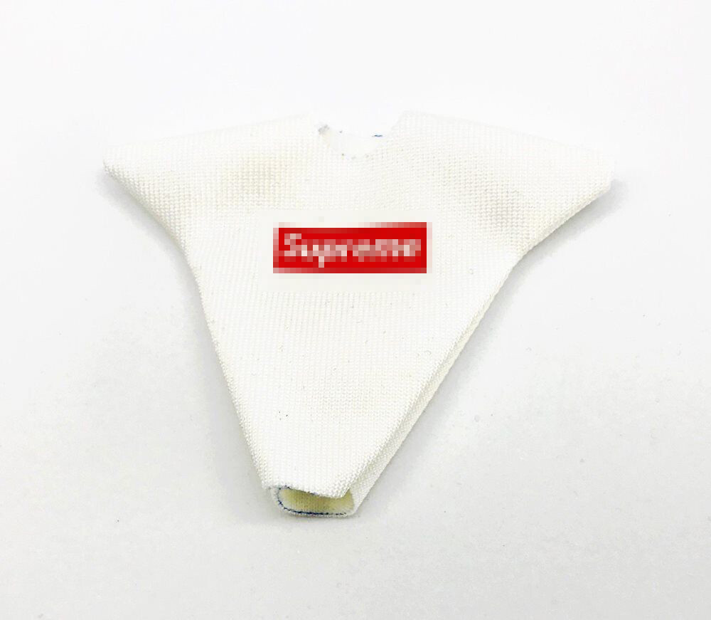 NOX-SUP-WHT: 1/12 Slim White Logo T-Shirt for 6″ SHF Figma Figures