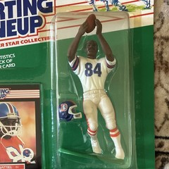 Kenner Starting Lineup 1989 NFL Ricky Nattiel Figure Card Helmet