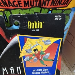 1992 Batman The Animated Series ROBIN Turbo Glider Figure SEALED MOC Kenner 7947