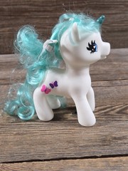My Littls Pony Gi-Go Bundle Of Three Unicorns Pink, White, And Blue