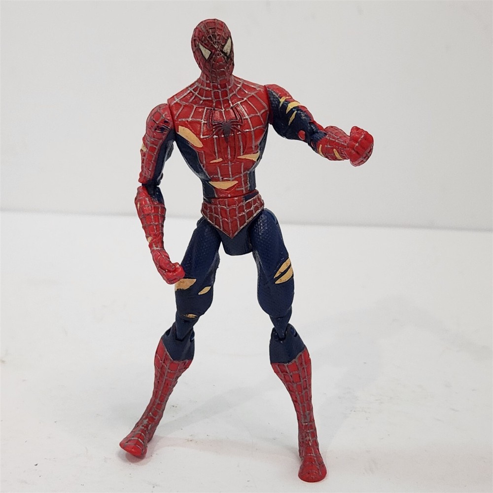 Spider-Man 3 Movie Battle Damaged Action Figure 2008 Marvel Hasbro 6″ #587NB