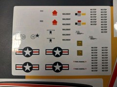 Gi Joe 1983 SkyStriker Sticker Set, New Custom Decals Peel & Stick, Sky Striker