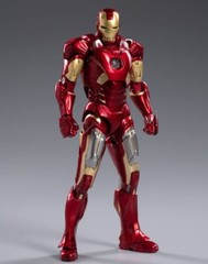 Marvel Avengers Iron Man Mark 7 MK7 Ironman Toy LED Light Action Figure Model