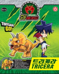 Dino Mecard Tinysaur TRICERA Triceratops Dinosaur Transforming Robot Toy Figure