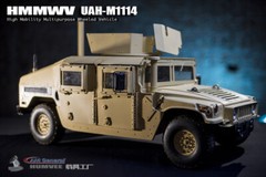 New GO-TRUCK 1/6 Scale Heavy Armored HMMWV UAH-M1114 Car Model For 12” INSTOCK