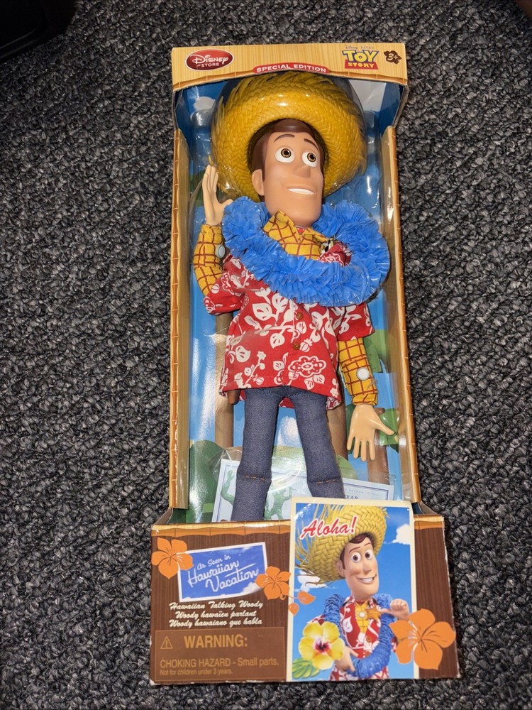 Hawaii Talking Woody Toy Story Disney Pixar Special Edition Voice Still Works