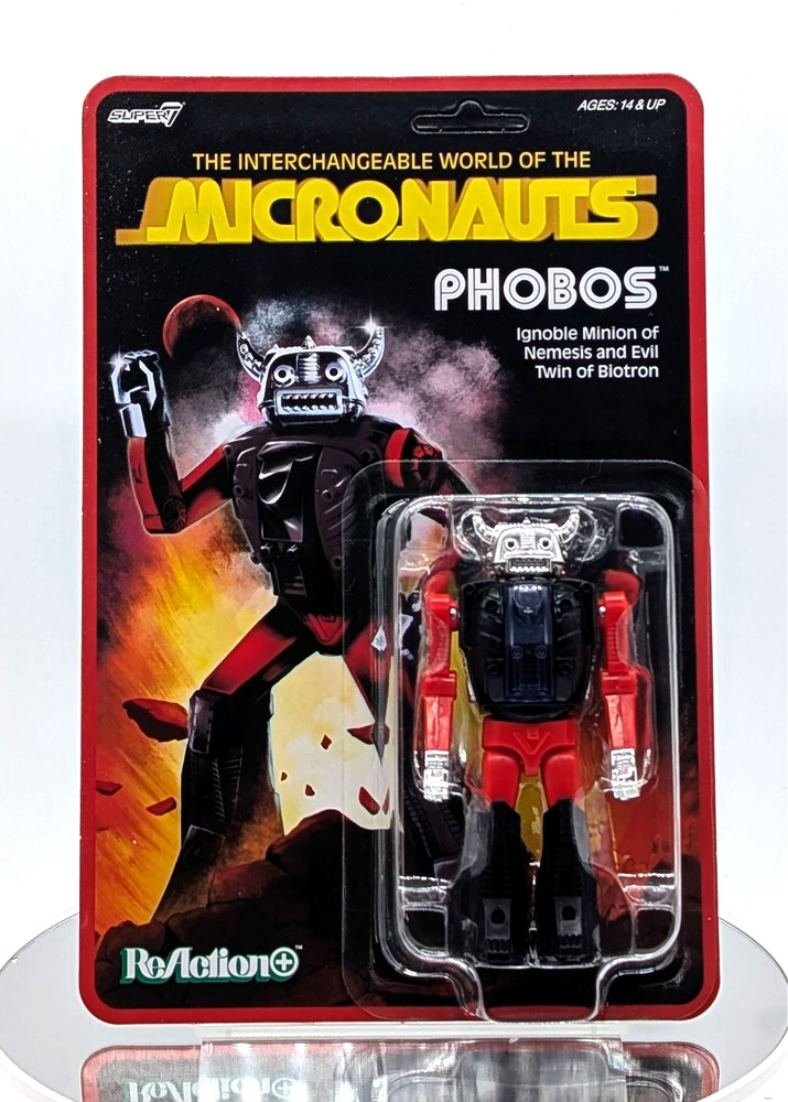 Super7 Raction+ Micronauts Ignoble Minion PHOBOS 3.75″ O-Ring Action Figure!