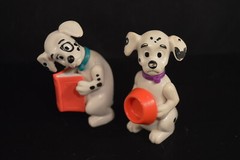 Lot of 4 DISNEY 101 DALMATIONS TOY FIGURES kids dogs children TV & MOVIE VG+