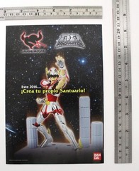 2016 Bandai SAINT SEIYA Myth Cloth SPANISH CATALOG TRIPTYCH Very Rare Oversized