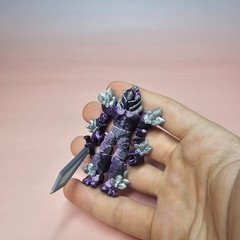 Crystal Warrior Figure 3D Printed