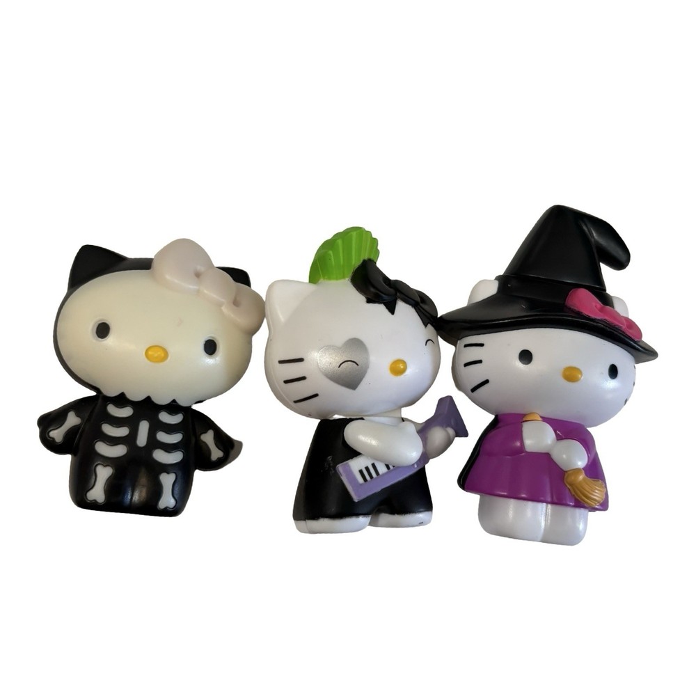 Sanrio Hello Kitty McDonald’s 2019 Halloween Figures Witch Skeleton Lot of 3