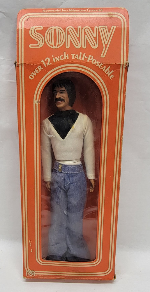1976 Mego SONNY BONO 12″ Poseable Doll New Doll in Open Box