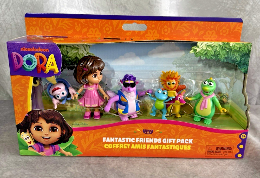 Nickelodeon Dora the Explorer Fantastic Friends Gift Pack–5 figures–New