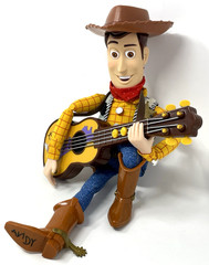 Disney Pixar Toy Story 2 Strummin’ Singin’ Woody Doll Guitar & Hat 1999 Works