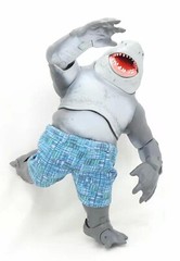 SU-KS-PT-BU: Fabric Blue Beach Shorts for McFarlane King Shark