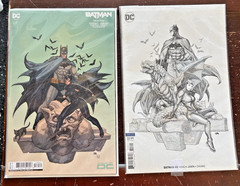 DC Super Alloy 1/6 Batman byJim Lee w/ Gargoyle Base + 2 Comics Pristine Figure