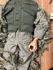 US army wearing ghillie suit GI Joe 12″ Vintage 1996 Hasbro