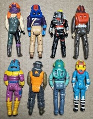 Vintage 1980s Kenner M.A.S.K. Action Figures Drivers Lot Complete w/ Helmets