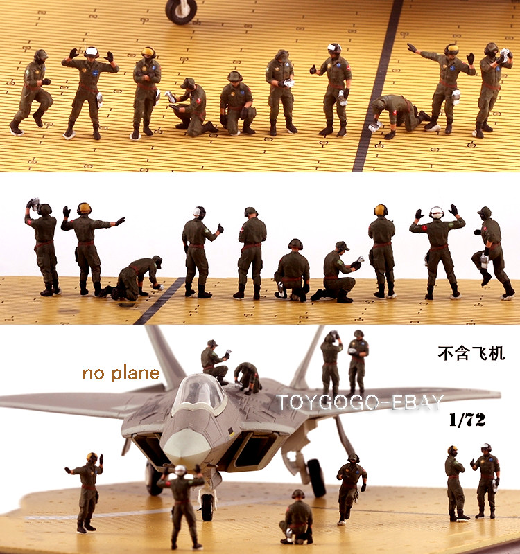 1/72 figures TANK 1:72 10PCS SOLDIERS aircraft carrier Airport logistics diorama