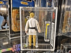Vintage Star Wars Luke Brown Hair Kenner 1977 UKG 75,Topps Signed By Mark Hamill