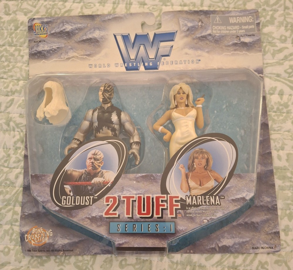 WWF Goldust & Marlena Jakks Pacific Wrestling Action Figure 1999 WWE New Sealed