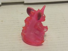 1996 Pokemon Finger Puppet Clear Nidoking Figure Catch Them All Nintendo Bandai