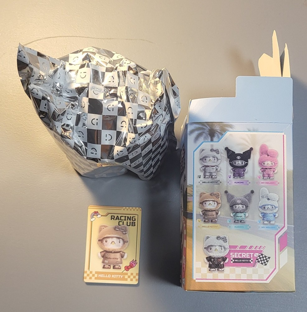 MINISO Hello Kitty & Friends Racing Club Plush Pendant Blind Box