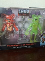 FNAF FIVE NIGHTS AT FREDDY’S Endo-01 Classic Foxy & Radioactive Foxy Figure NEW