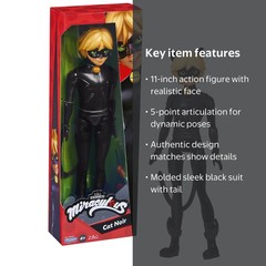 Miraculous Cat Noir Hero Figure 11″ Action Doll {2023}