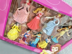 DISNEY Princess Figurines 8-Piece Set Disney Store Exclusive Complete (Box Wear)