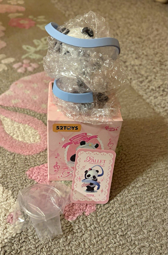 52TOYS Panda Ballet Panda Waltz Character Figure, Multicolor, with Box