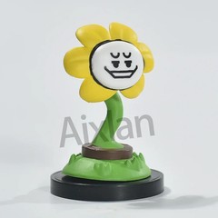 Aixlan UNDERTALE PVC Action Figure Flowey Sans Model Remastered Gift 7-8cm