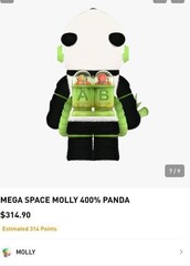Mega Space Molly 400%-PANDA, NEW, IN SEALED BOX