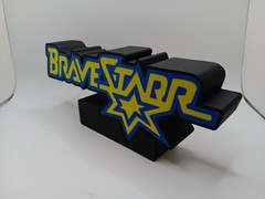 Retro Brave Star logo lightbox sign light box sign for action figure display