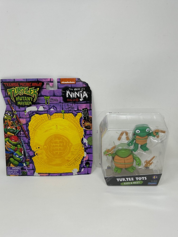 Teenage Mutant Ninja Turtles 83291 Turtle Tots Action Figure 2-Pack Featuring Mi