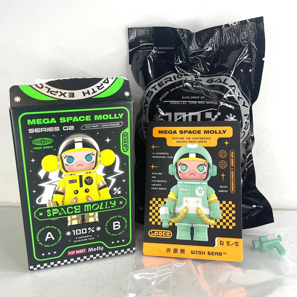 POP MART Kennyswork Mega Space Molly Series 2 Figure – Wish Bear (Secret C)