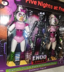 NEW FNAF Endo Series Collector Figures 3 Sets Roxanne, Freddy, Glamrock Chica
