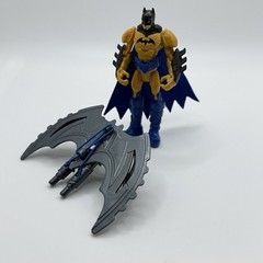 Batman Orange Yellow Black Blue Cape 4-Inch Wing Zip Action Figure DC Complete