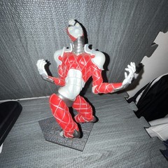 Bandai Ultraman Franchise Ultraman Action Figure Red Silver White Plastic Stand