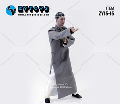 ZYTOYS 1/6 Male Kung Fu Traditional Chinese Clothing Robe Fit 12” Action Figure
