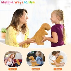 14″ T-Rex Dino Chicken Nugget Pillow Plush Dinosaur Stuffed Animal Nuggies Nugs